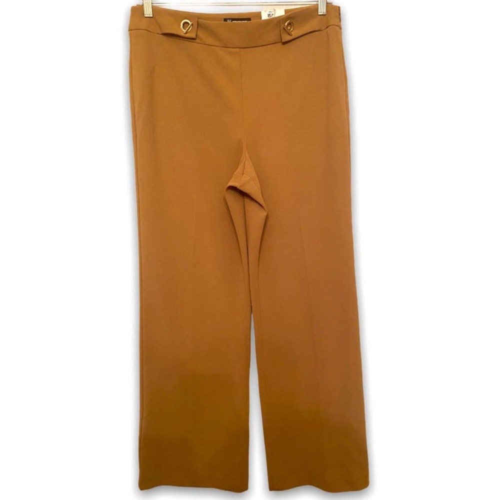NWOT INC Grommet Mid-Rise Wide Leg Dress Pants 14